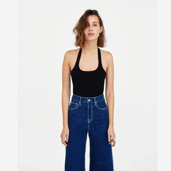 NWT Zara Knit Special Edition Minimal Bodysuit S/M - Picture 8 of 8